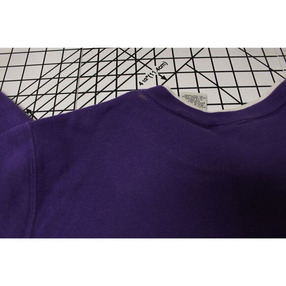 White Stag Womens Halloween Sweatshirt X-Large Purple Witch & Cat Embroidery - Picture 12 of 13